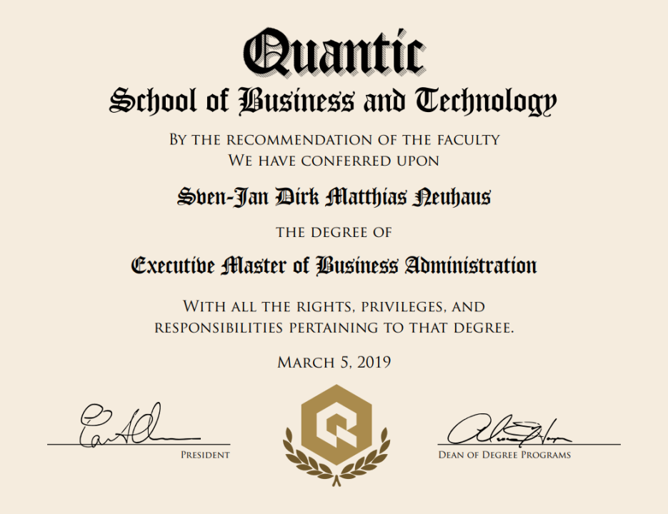 Free Full MBA from Quantic University